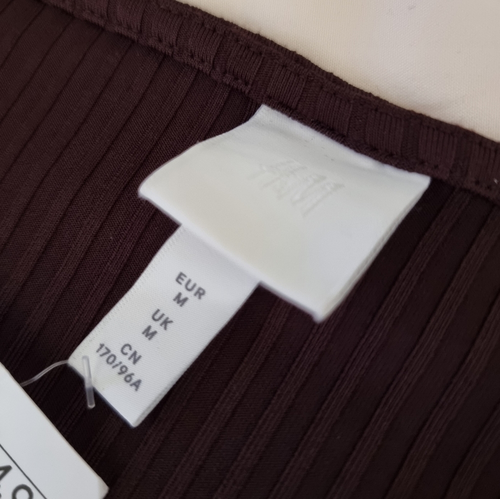 H&M brown longsleeves bodysuit size M - Picture 3 of 6